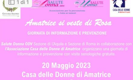 AMATRICE SI VESTE DI ROSA | 20 Maggio 2023